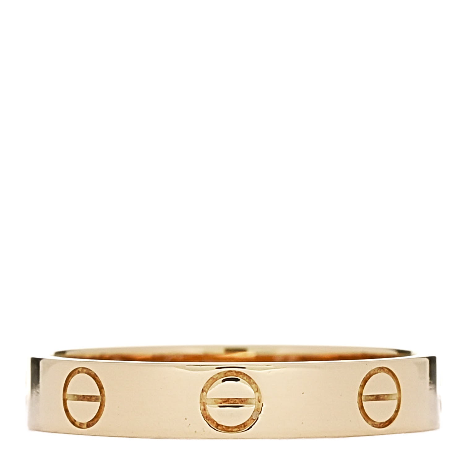 Cartier 18K Yellow Gold 3.5mm LOVE Wedding Band Ring 55 7.25 1 of 5