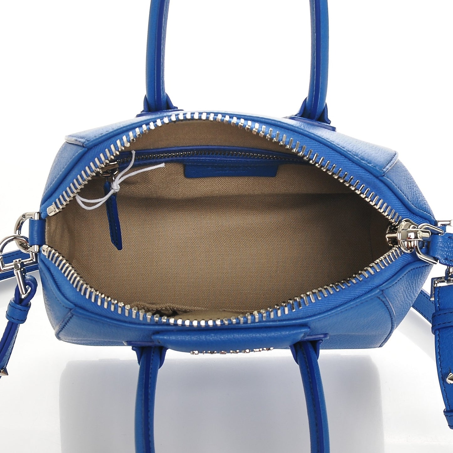 Sugar Goatskin Mini Antigona Indigo Blue