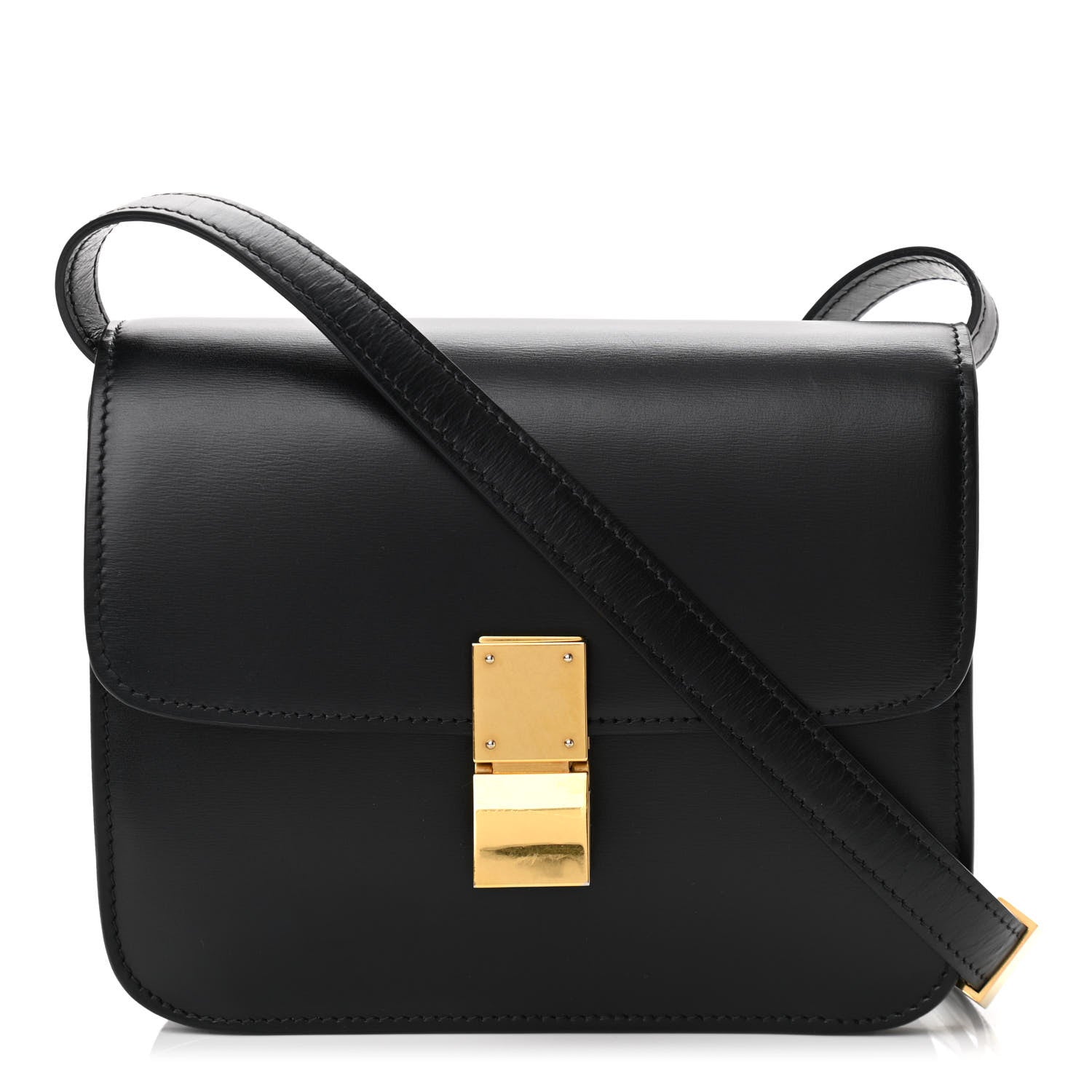 Celine Box Calfskin Teen Classic Box Flap Bag Black 1 of 9