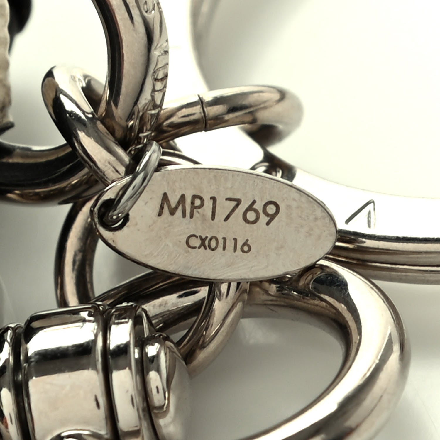 Louis Vuitton Monogram Tassel Bag Charm White 5 of 5