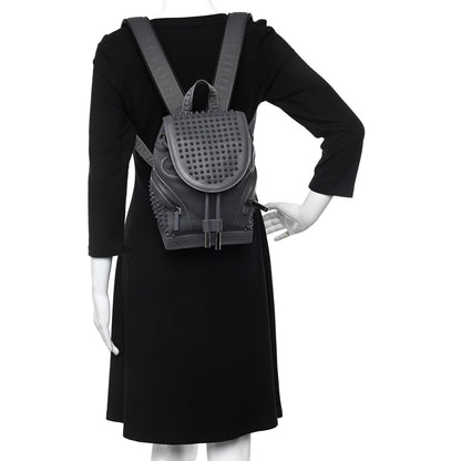 Christian Louboutin Calfskin Spiked Small Explorafunk Backpack Charbon 2 of 9