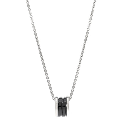 Bulgari Sterling Silver Ceramic Save The Children Pendant Necklace 1 of 5