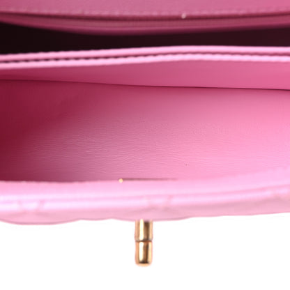 Chanel Caviar Quilted Mini Coco Chain Handle Flap Pink 5 of 10