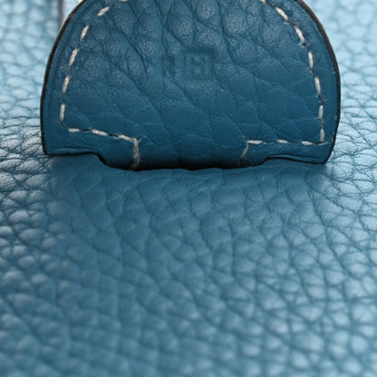 Hermes Taurillon Clemence Evelyne GM Blue Jean 7 of 14