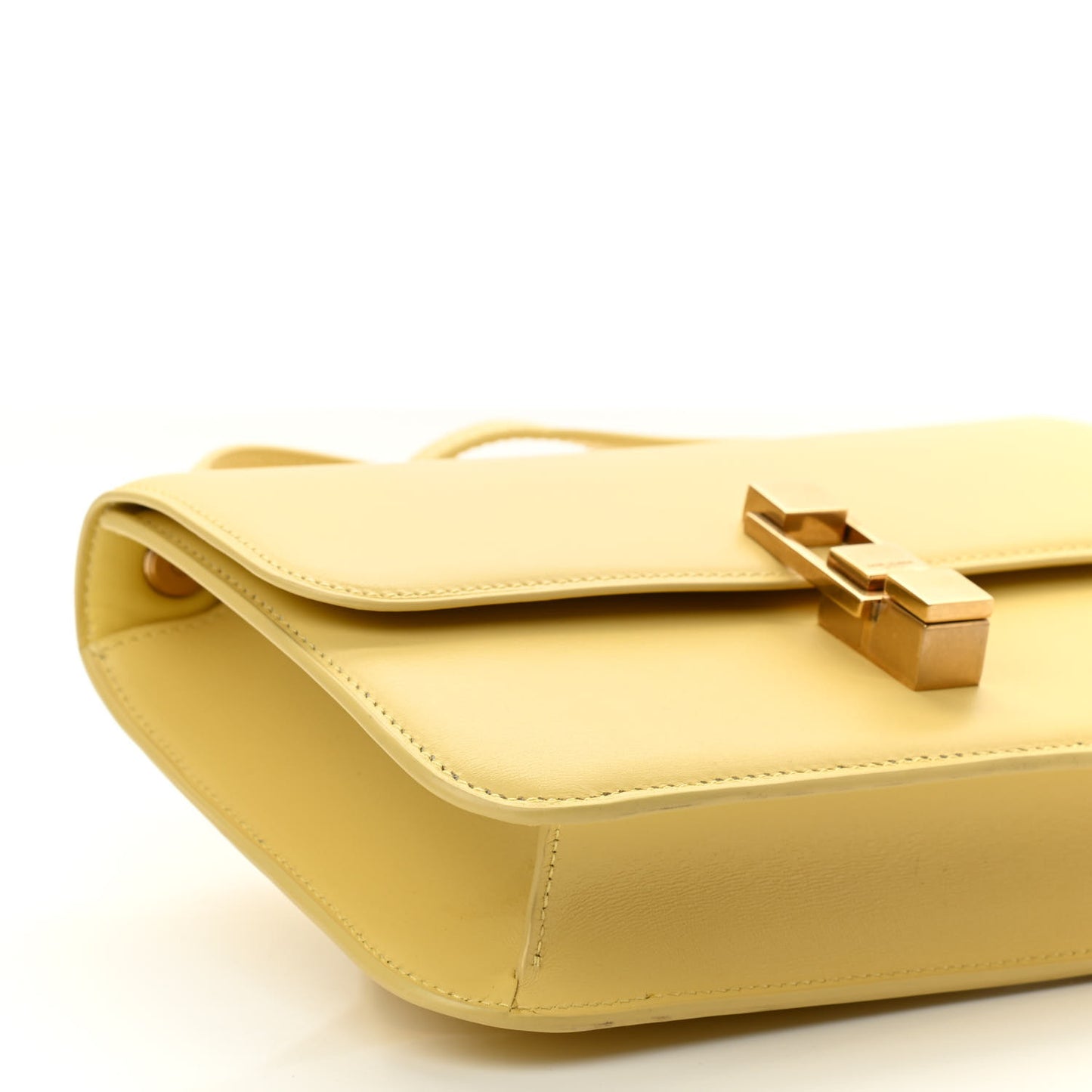 Smooth Calfskin Carre Satchel Paille