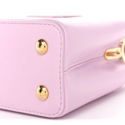 Louis Vuitton Smooth Calfskin Swarovski Crystal Mini Capucines Wisteria Purple 10 of 11