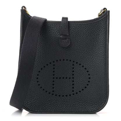 Hermes Taurillon Clemence Evelyne TPM Black 1 of 9
