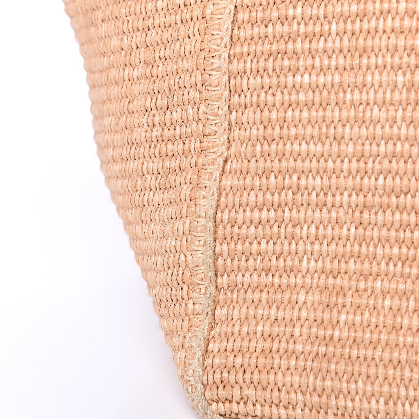 Straw Raffia Medium Downtown Tote Beige