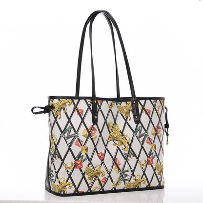 MCM Visetos Medium Project Reversible Shopper Tote Cognac 8 of 20