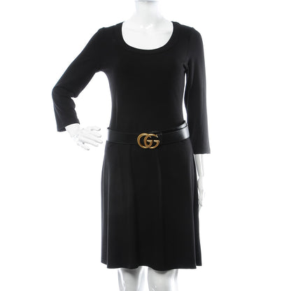Gucci Textured Calfskin Double G 40mm Belt 85 34 Black 2 of 7