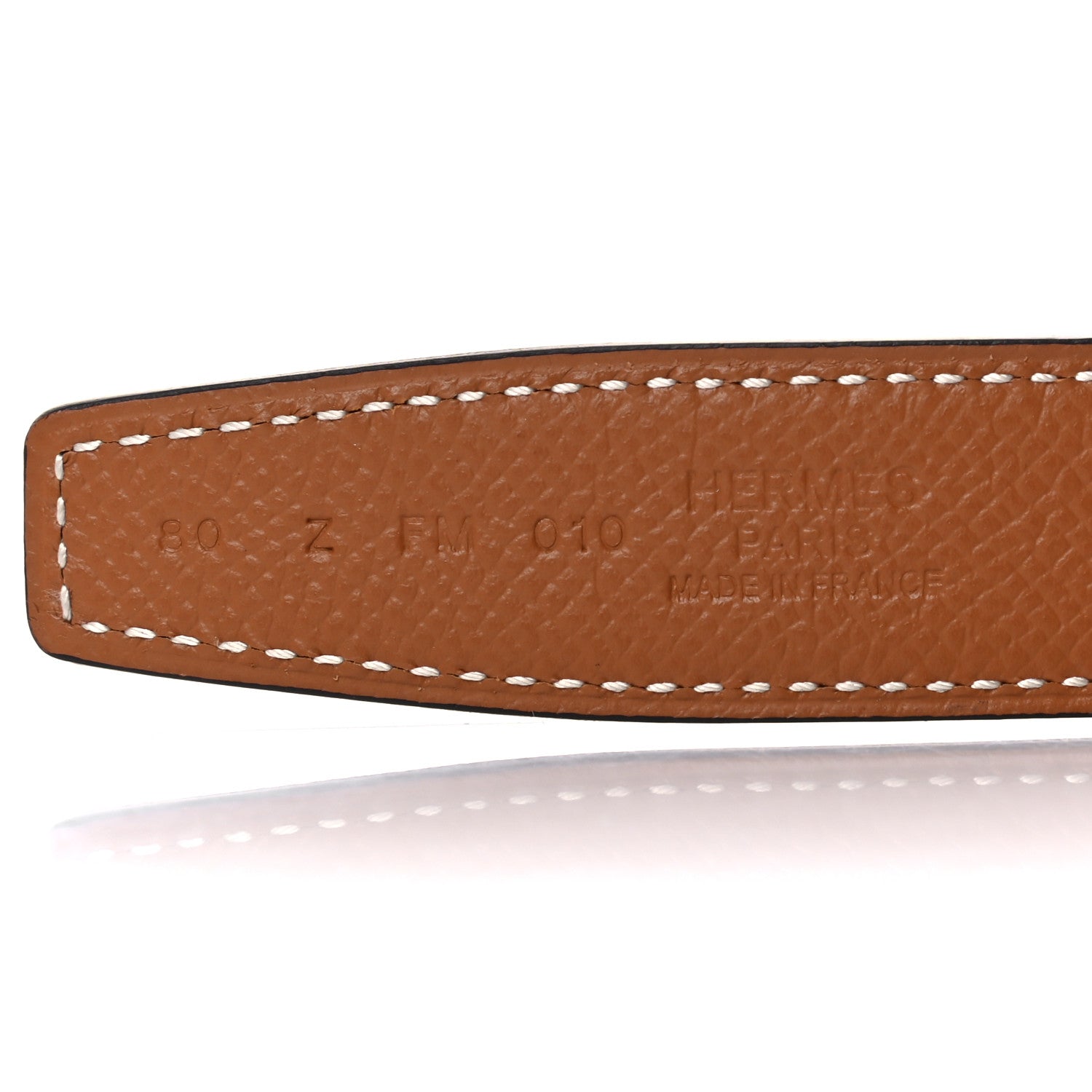 Hermes Swift Epsom 24mm Gamma Belt 80 Black Gold 3 of 5
