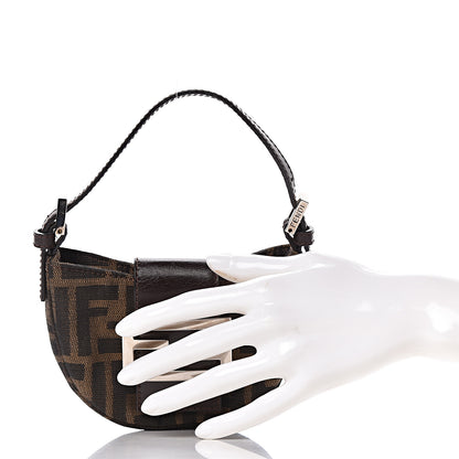 Fendi Zucca Mini Half Moon Baguette Tobacco 3 of 11