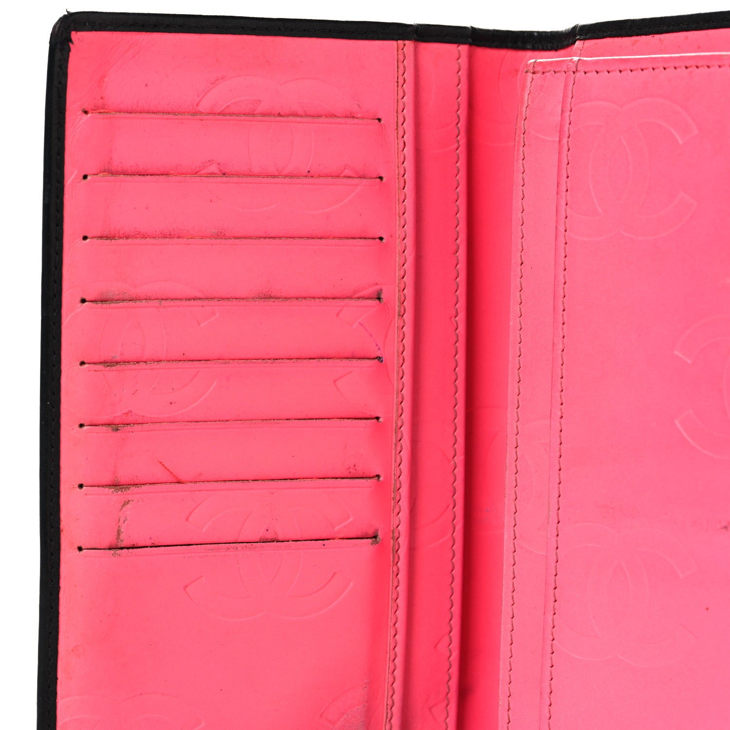 Chanel Calfskin Quilted Cambon Yen Wallet Black 9 of 11