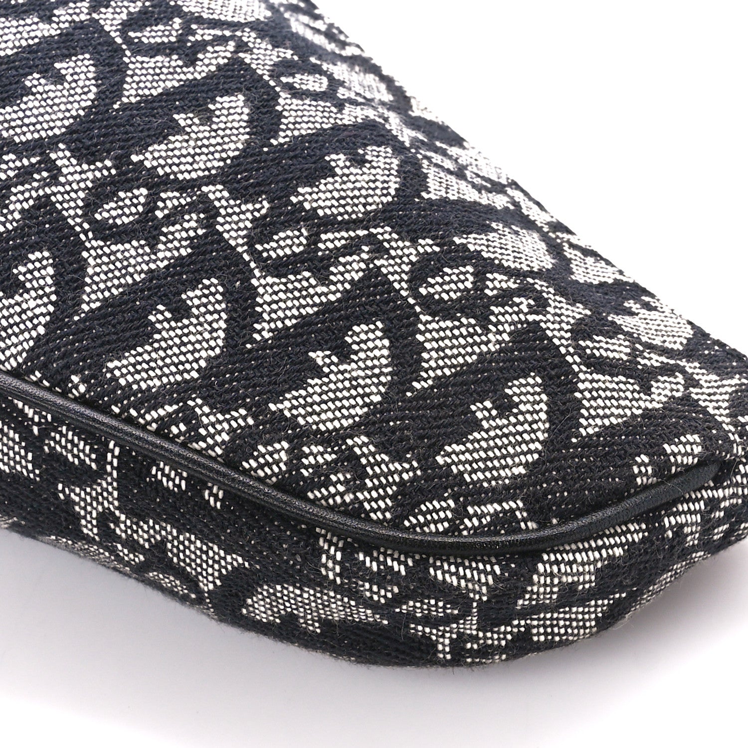 Christian Dior Monogram Mini Saddle Pochette Black 10 of 10