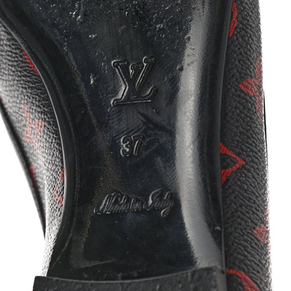Louis Vuitton Monogram Infrarouge New Revival Ballerina Flats 37 Black 6 of 9