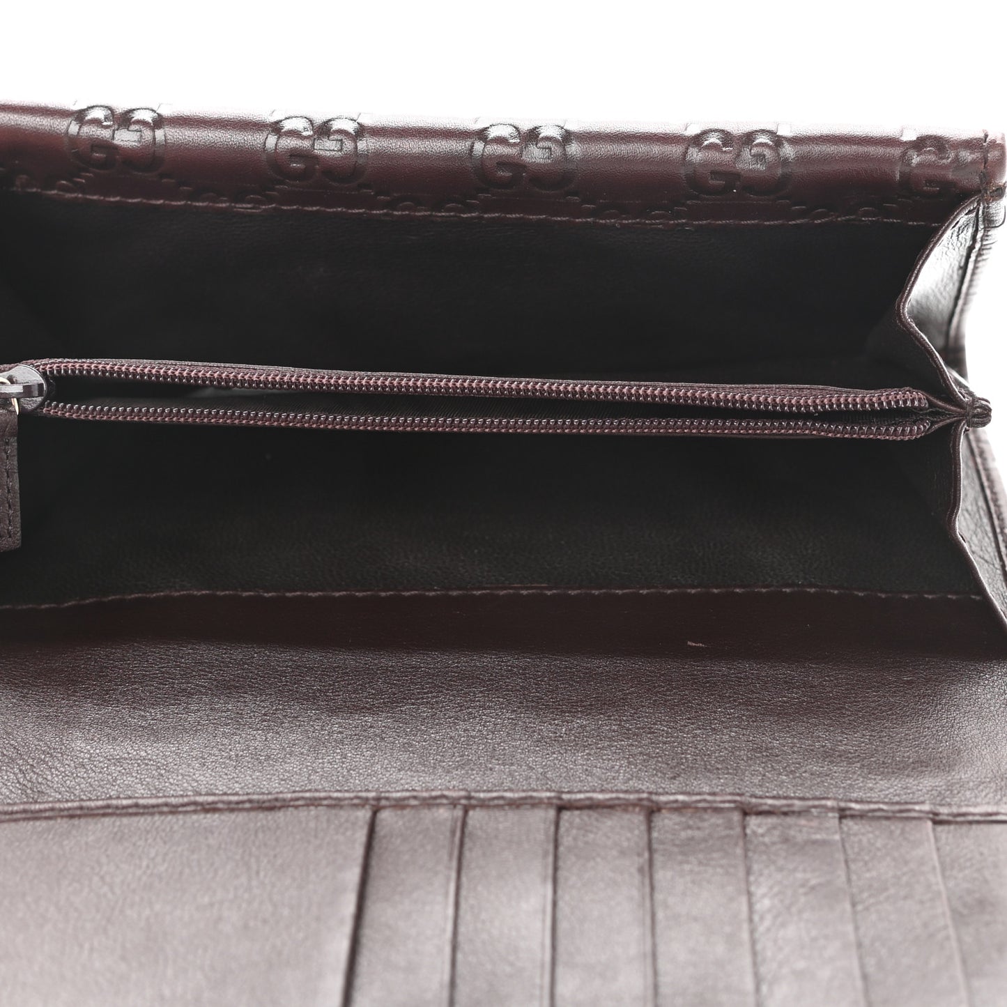 Guccissima Indy Continental Wallet Brown