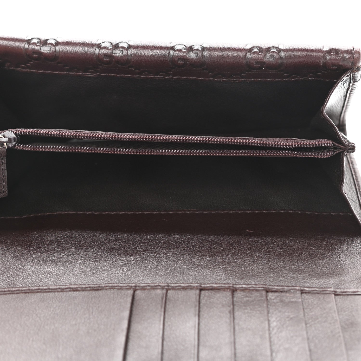 Gucci Guccissima Indy Continental Wallet Brown 5 of 9