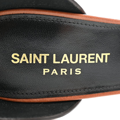 Saint Laurent Calfskin Opyum 85 Sandals 38 Cognac 7 of 14