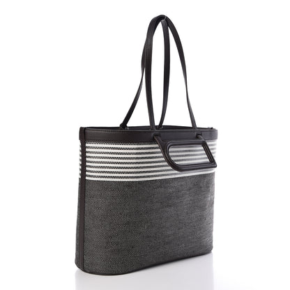 Delvaux Canvas D to D Tote MM Brown 4 of 10