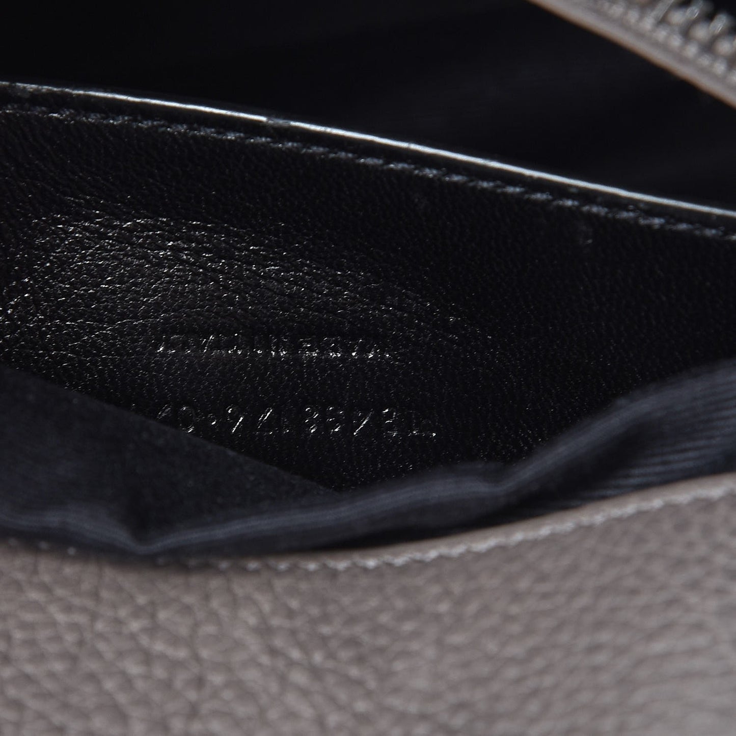 Grained Calfskin Medium West Hollywood Monogram Fold-Over Grey