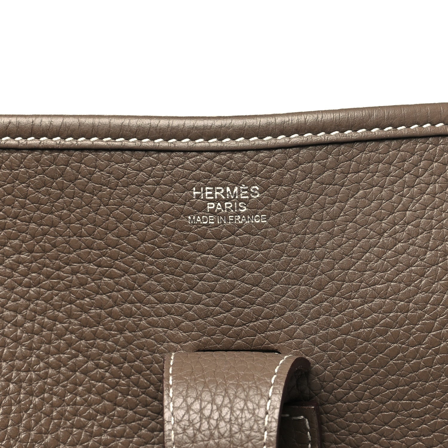 Hermes Taurillon Clemence Evelyne III GM Etoupe 6 of 10