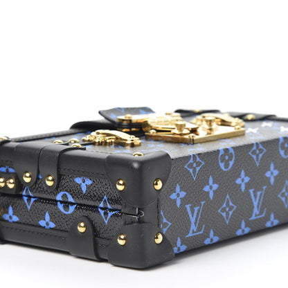 Louis Vuitton Monogram Petite Malle Blue Black 5 of 8