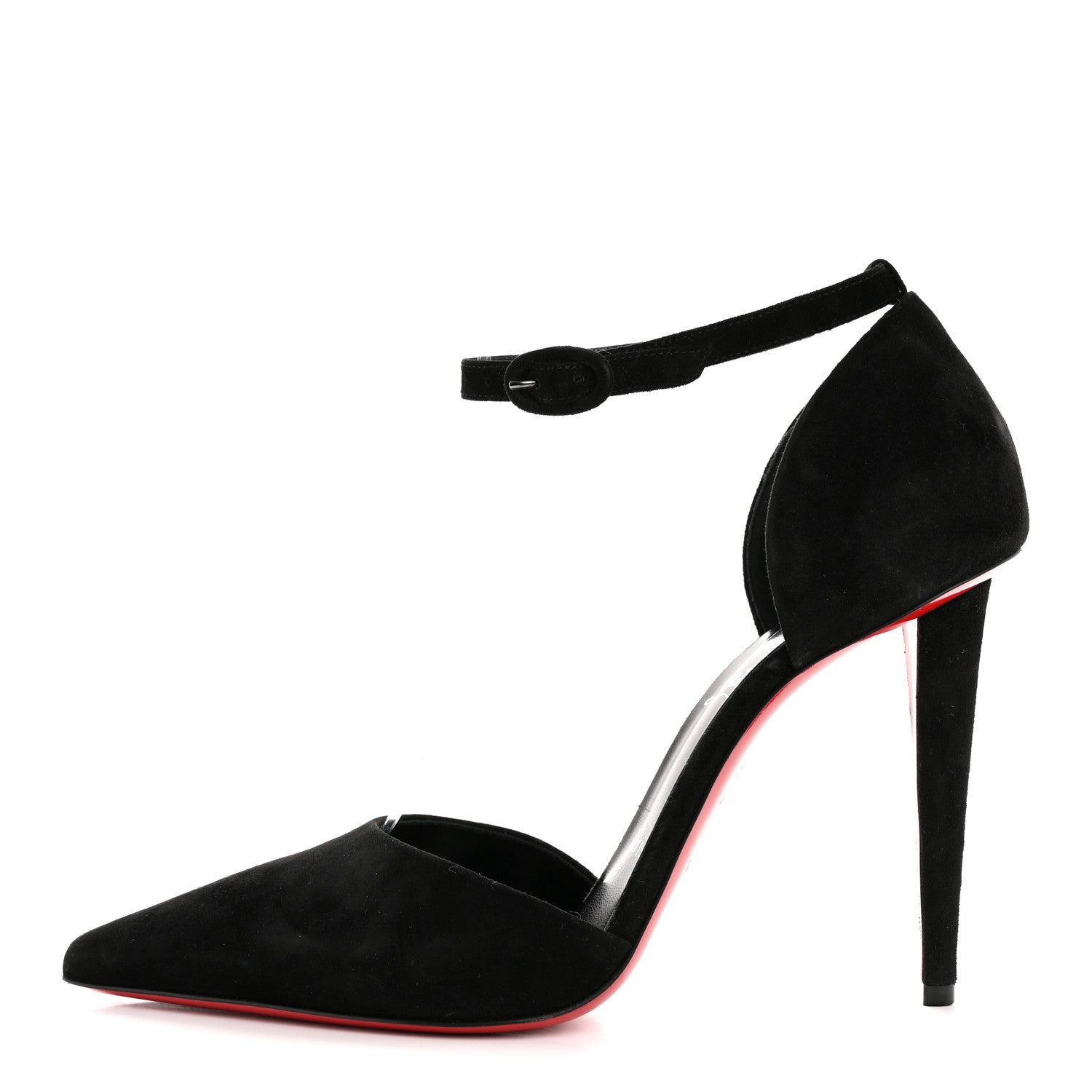 Christian Louboutin Veau Velours Astrida Bride 100 Pumps 39.5 Black 1 of 11