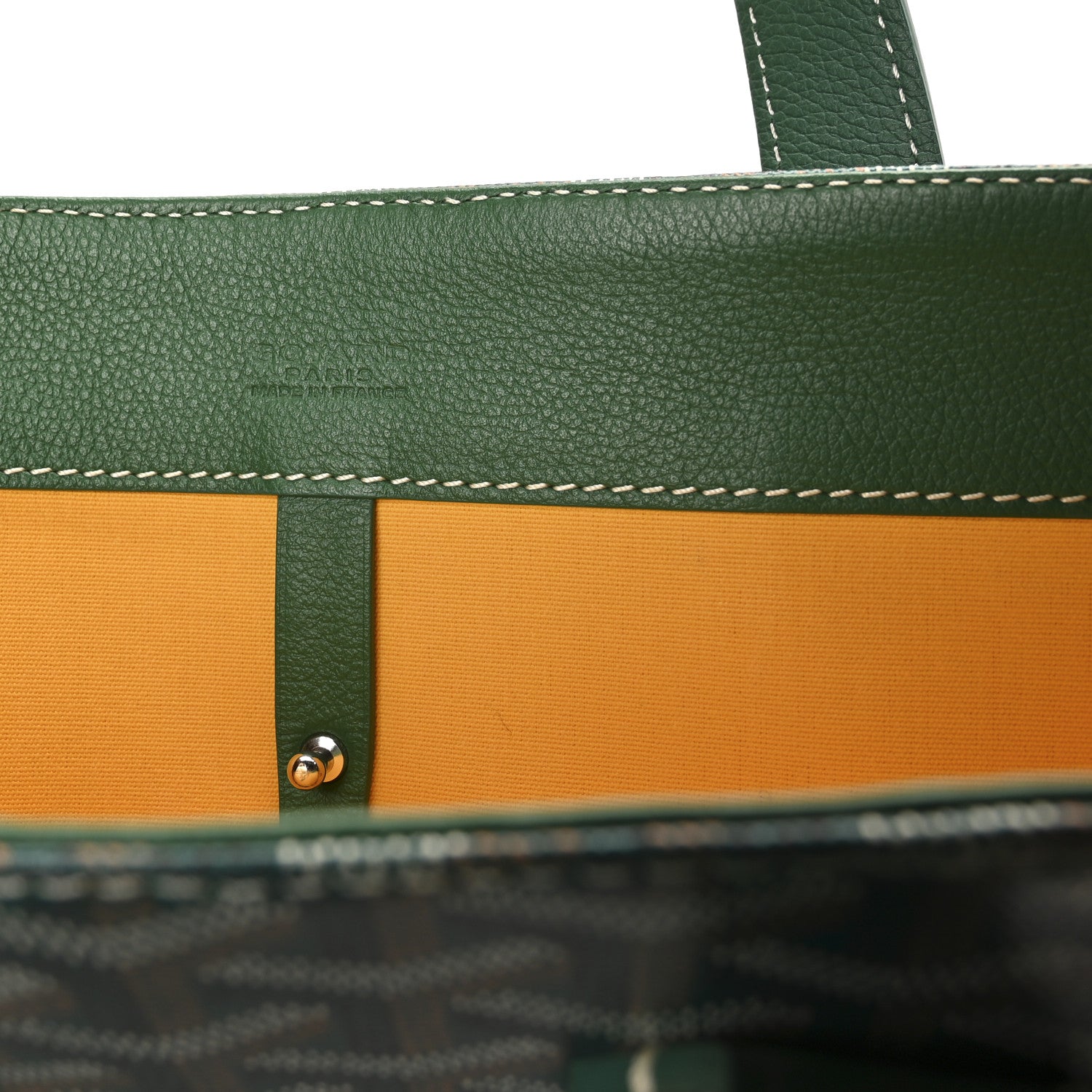 Goyard Goyardine Voltaire III Tote Green 6 of 10