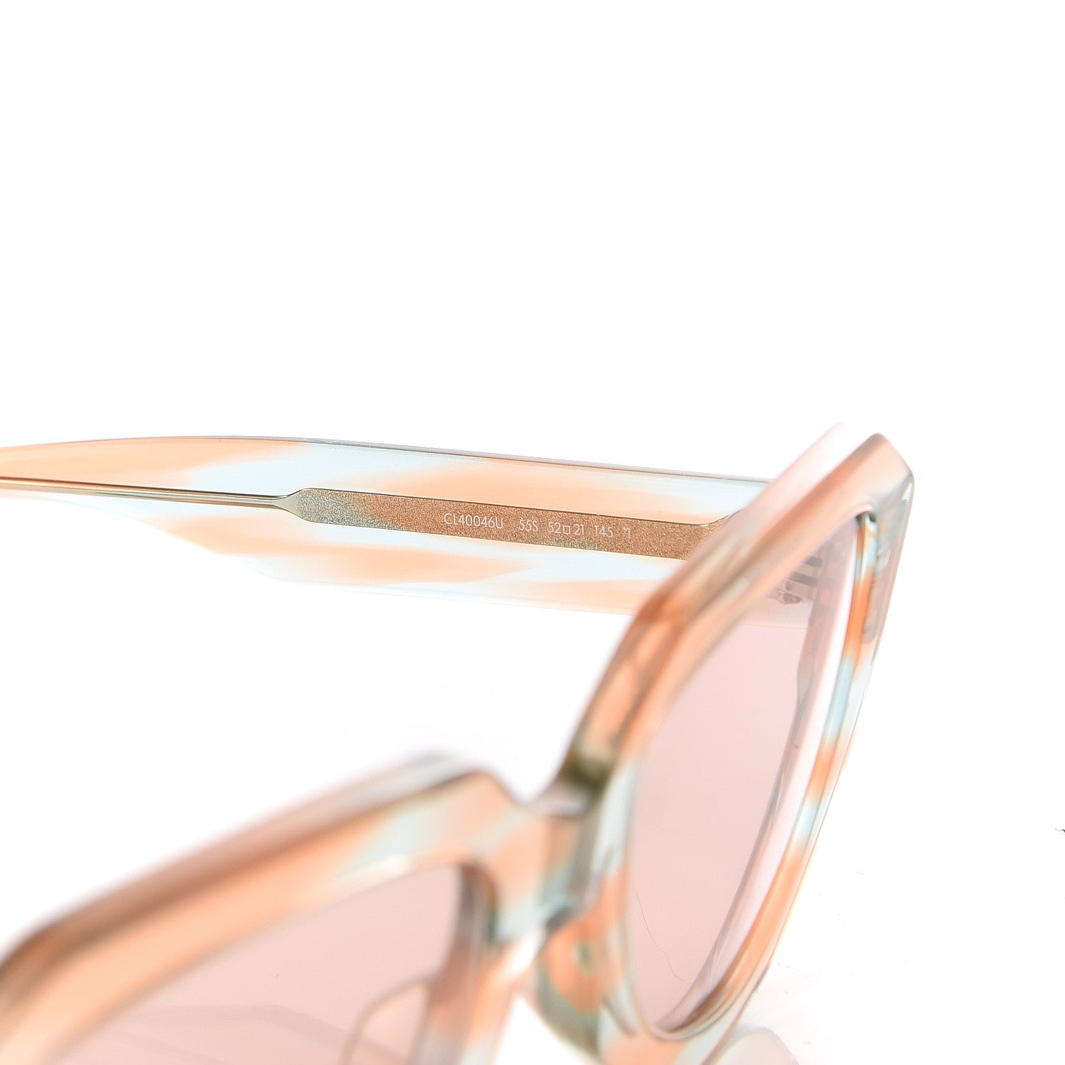 Celine Acetate Sunglasses CL40046U Translucent Pink 6 of 7