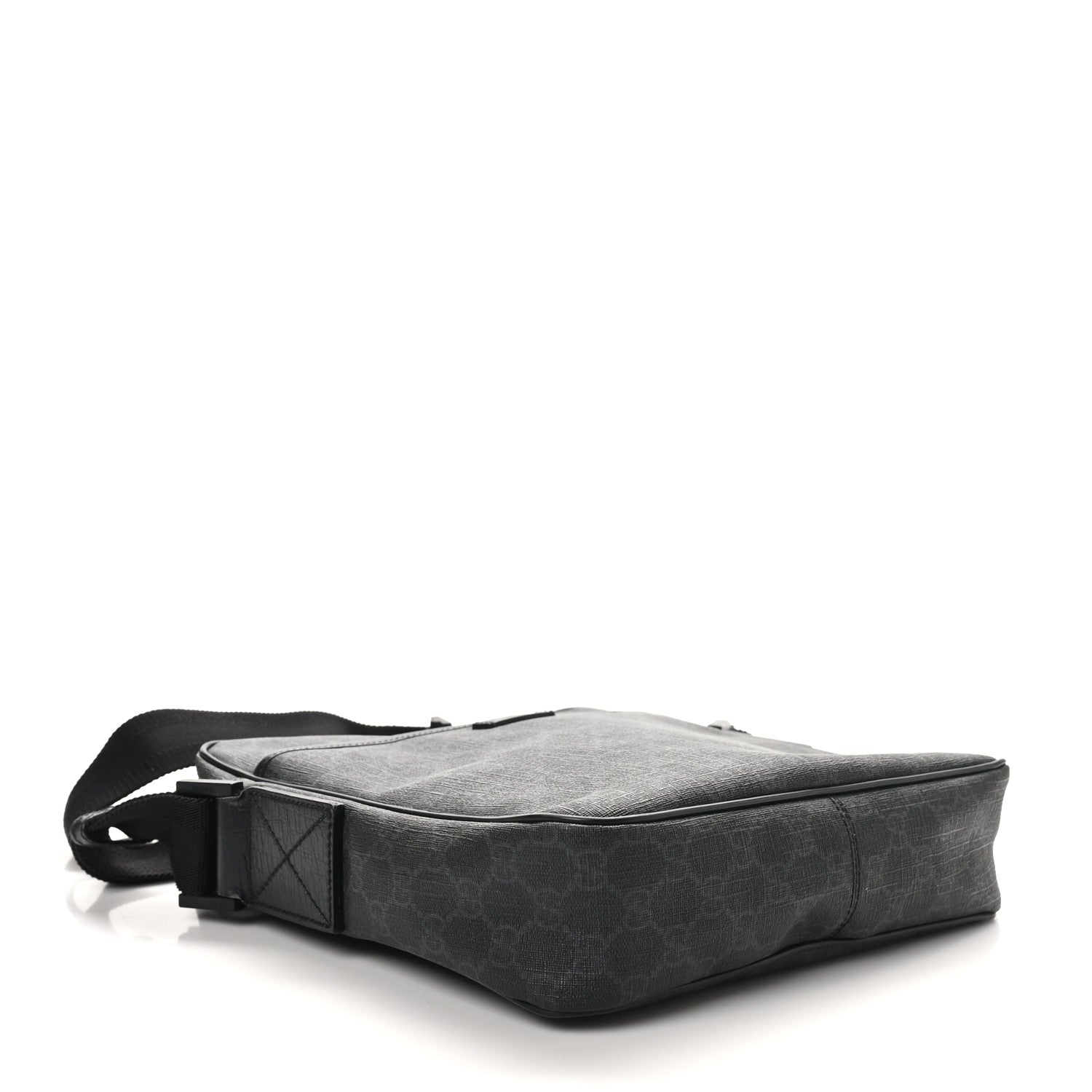 Gucci GG Supreme Monogram Messenger Bag Black Grey 4 of 10