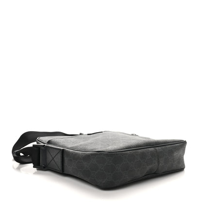 Gucci GG Supreme Monogram Messenger Bag Black Grey 4 of 10