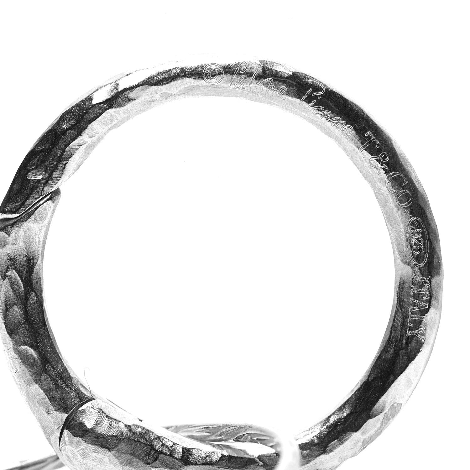 Tiffany Sterling Silver Paloma Picasso Hammered Link Necklace 3 of 4