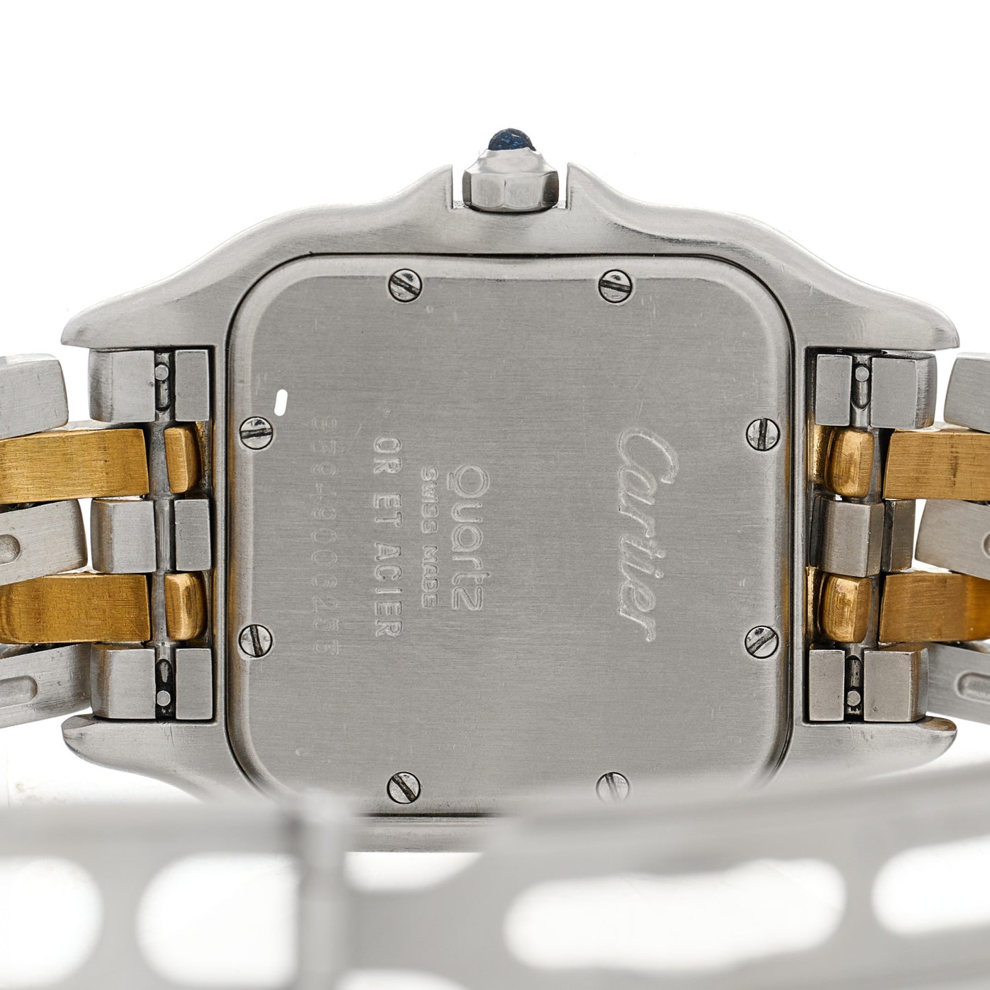 Stainless Steel 18K Yellow Gold 22mm Panthere Quartz Watch