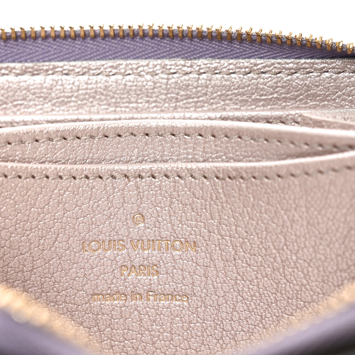 Louis Vuitton Ostrich Zippy Coin Purse Purple 6 of 6