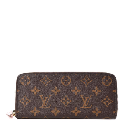 Louis Vuitton Monogram Clemence Wallet Rose Ballerine 1 of 8