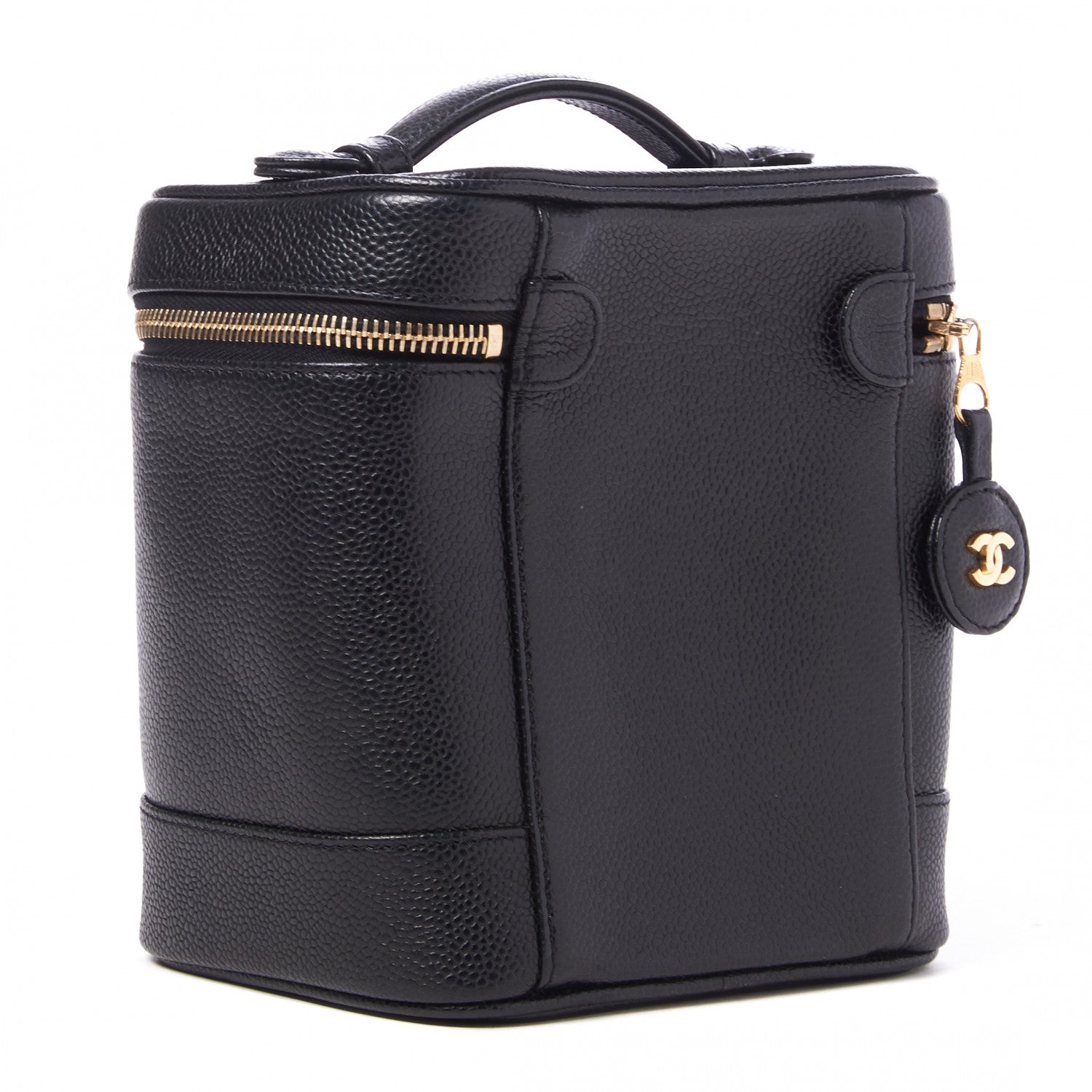 Chanel Caviar Cosmetic Vanity Bag Black 2 of 10