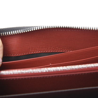 Fendi Vitello Elite Monster Eyes Studded Zip Around Wallet Carbone White Multicolor 6 of 9
