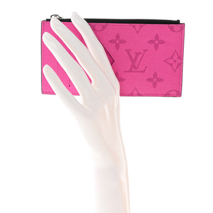 Louis Vuitton Taigarama Coin Card Holder Fuchsia 2 of 10