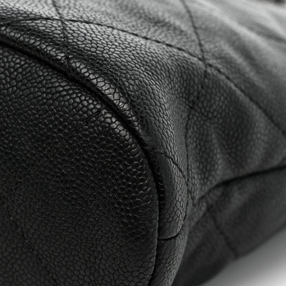 Chanel Caviar Quilted Large CC Tote Black 14 of 17