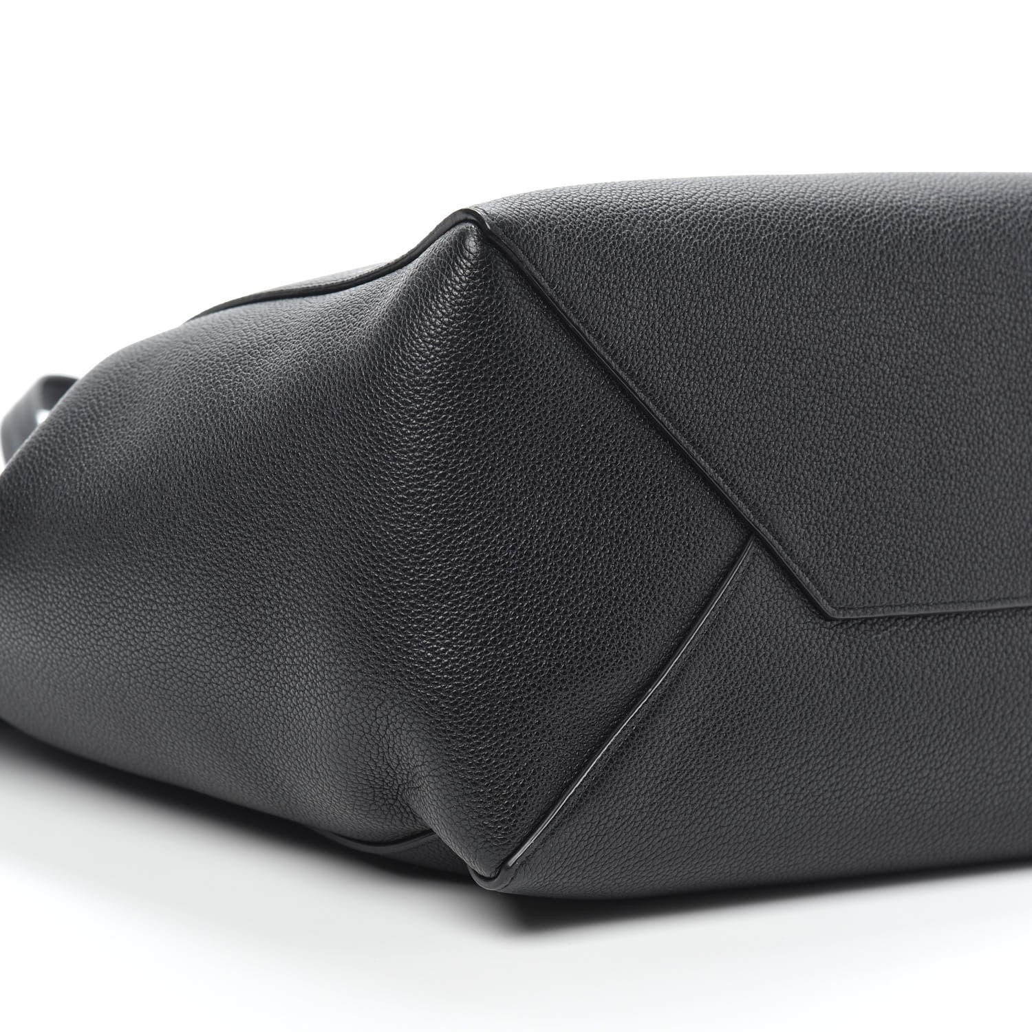Celine Soft Grained Calfskin Small Belt Cabas Phantom Black 8 of 9