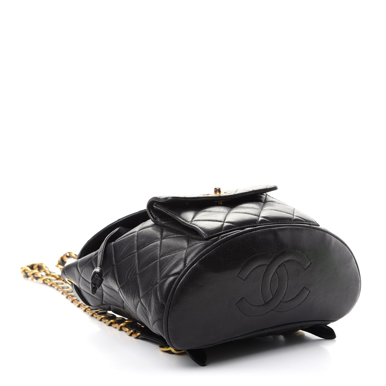 Chanel Lambskin Quilted Backpack Black 3 of 8