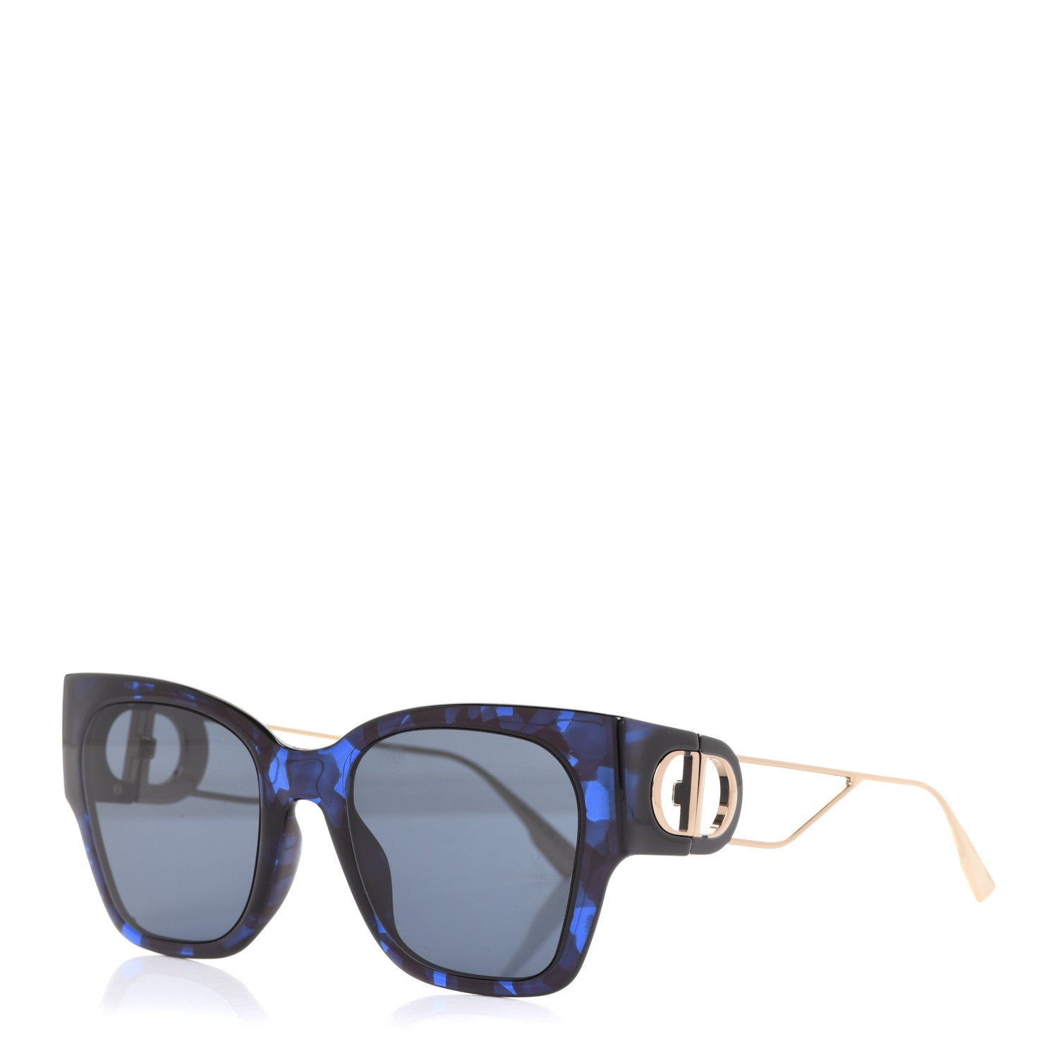 Christian Dior Acetate Rectangular 30 Montaigne 1 Sunglasses Blue 1 of 8