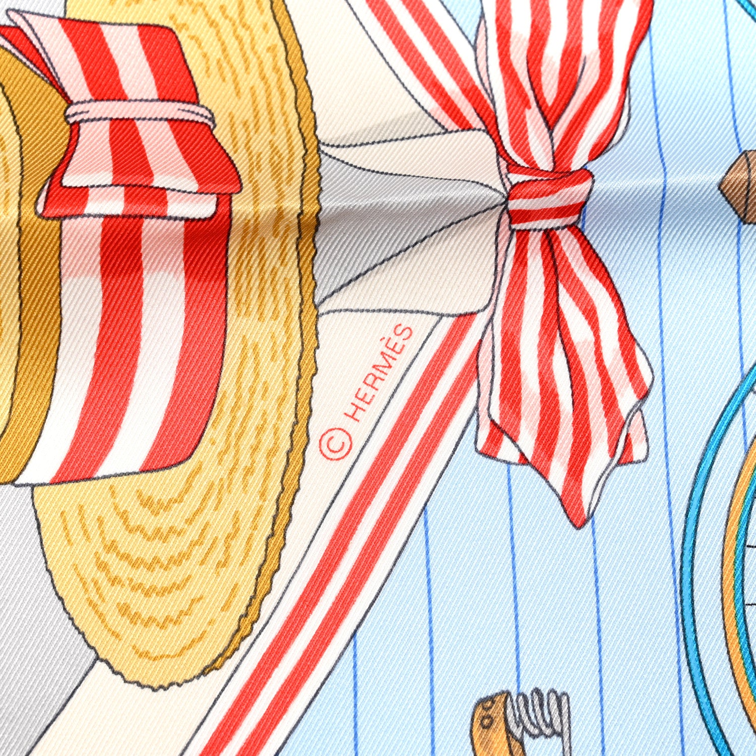 Hermes Silk Vintage Les Becanes Scarf 70 4 of 5