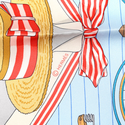 Hermes Silk Vintage Les Becanes Scarf 70 4 of 5
