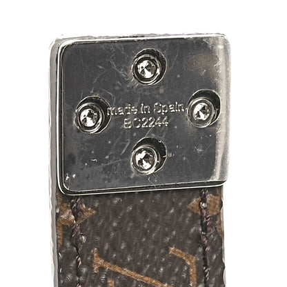 Louis Vuitton Metallic Calfskin Monogram Serrures 20mm Belt Silver 4 of 4