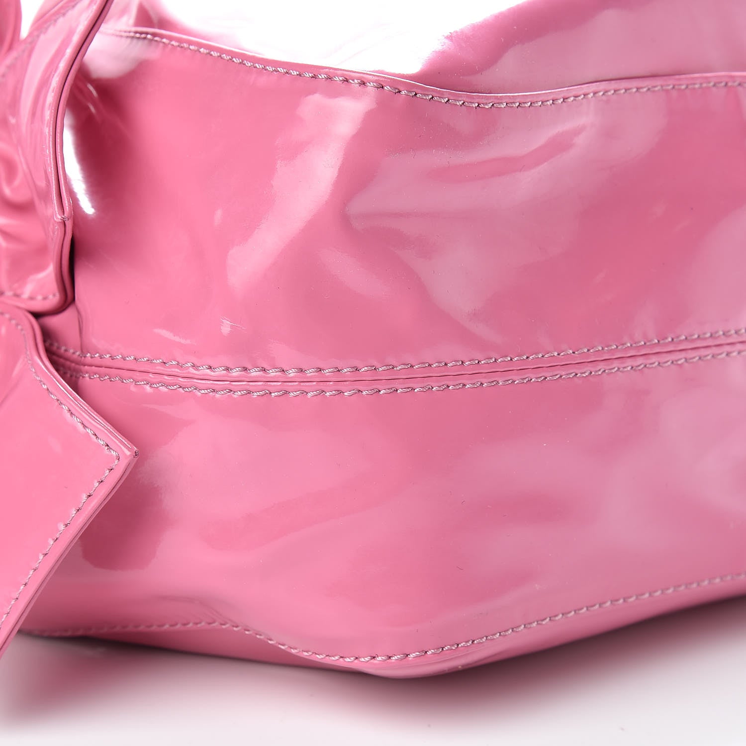 Valentino Garavani Patent Lacca Nuage Bow Hobo Rose 10 of 10