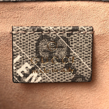 Gucci X BALENCIAGA GG Supreme Monogram Web Logo Print Mini Horsebit 1955 Shoulder Bag Beige Ebony 6 of 11