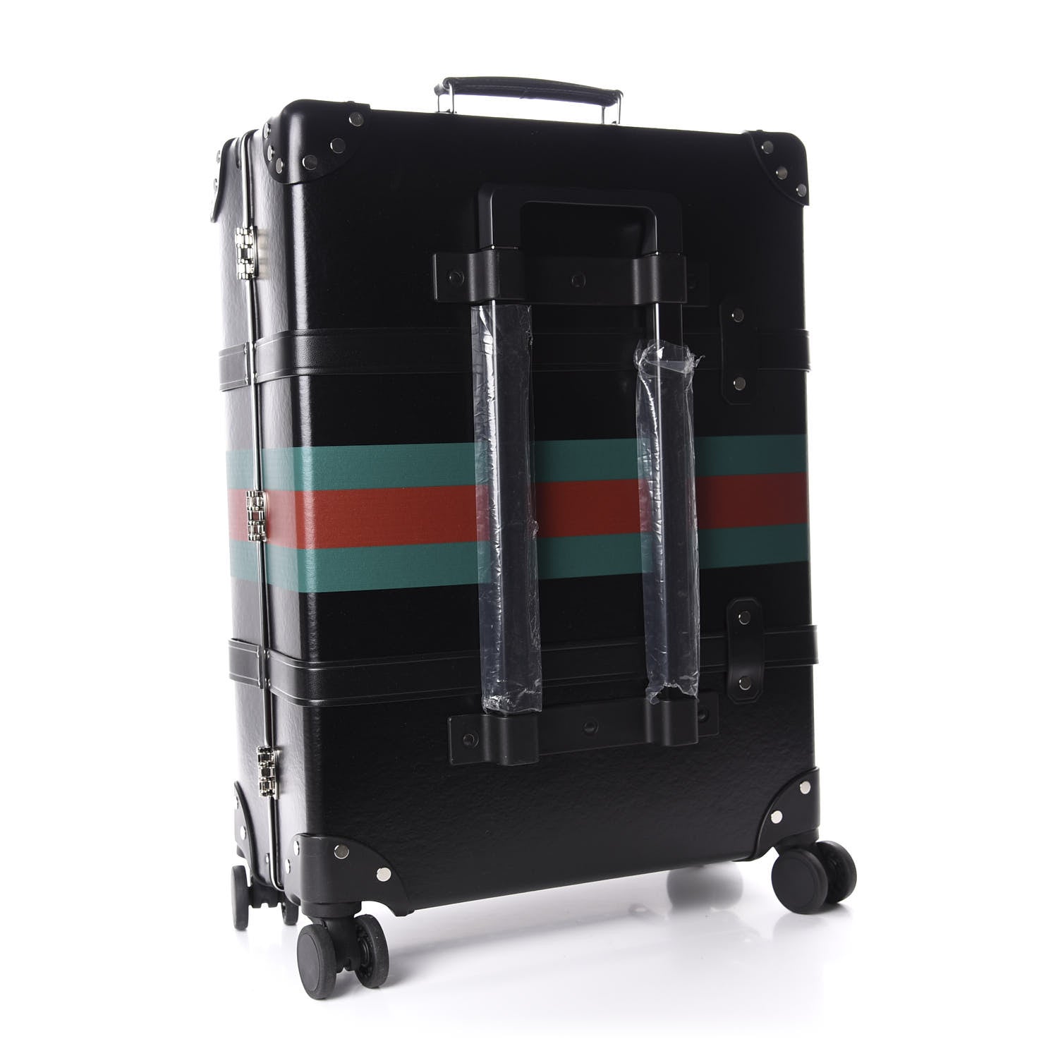 Gucci Calfskin Web Globe-Trotter Carry-On Black 2 of 9