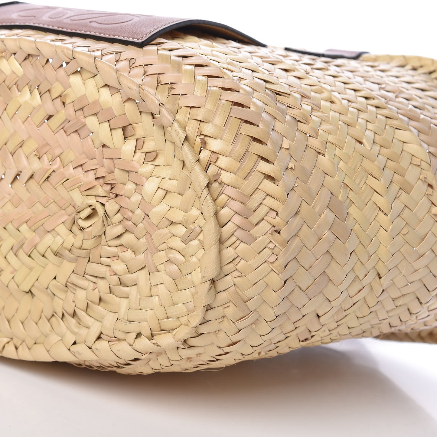 Raffia Basket Tote Bag Natural Tan