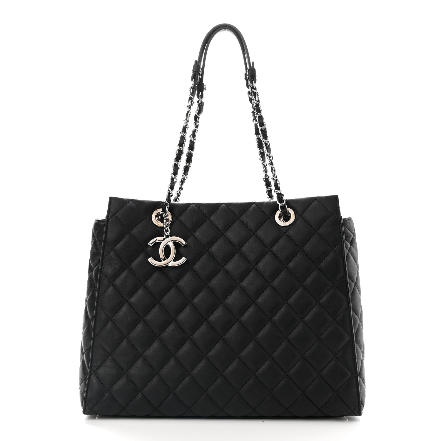 Chanel Calfskin Quilted Large Chic and Soft Shopping Tote Black 1 of 11